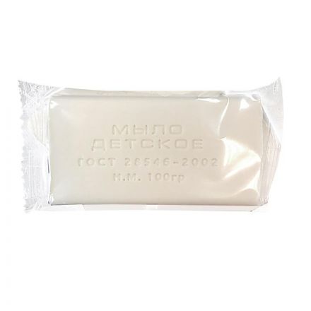 Мыло туалетное Детское в прозрачной обертке флоупак 100гр_СпбКзнВлгКр Мыло туалетное Детское в прозрачной обертке флоупак 100гр_СпбКзнВлгКр