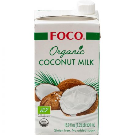 Молоко кокосовое FOCO Organic Tetra Pak 500мл Молоко кокосовое FOCO Organic Tetra Pak 500мл