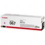 Картридж лазерный CANON (067M) i-SENSYS LBP631Cw/MF655Cdw и другие, пурпурный, ресурс 1250 стр., ОРИГИНАЛЬНЫЙ, 5100C002