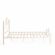 Кровать CANZONA Wood slat base дерево гевея/металл, 160*200 см (Queen bed), Белый (butter white)