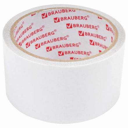 Клейкая двухсторонняя лента 50 мм х 8 м, ПОЛИПРОПИЛЕНОВАЯ ОСНОВА, 90 мкм, BRAUBERG, 600481 Клейкая двухсторонняя лента 50 мм х 8 м, ПОЛИПРОПИЛЕНОВАЯ ОСНОВА, 90 мкм, BRAUBERG, 600481