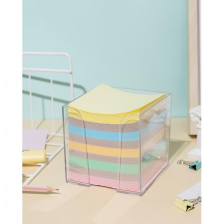 Блок для записей Attache Economy 90x90x90 мм разноцветный в боксе (плотность 65-80 г/кв.м)