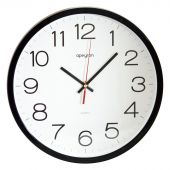 Часы настенные Apeyron Офис (30х30х4 см, черные)