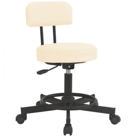 Стул лабораторный РС01.00.12 (РС12-506-02-01)слоновая кость/черный;газлифт Стул лабораторный РС01.00.12 (РС12-506-02-01)слоновая кость/черный;газлифт