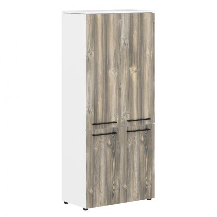 Шкаф с глухими средними и малыми дверьми MHC 85.3 Дуб Базель/Белый 854х423х1956 MORRIS Шкаф с глухими средними и малыми дверьми MHC 85.3 Дуб Базель/Белый 854х423х1956 MORRIS