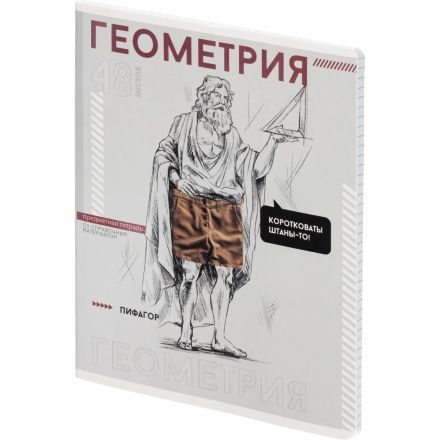 Тетрадь предметная  ГЕОМЕТРИЯ ЯРКИЕ ДЕТАЛИ /48 л., А5+,клетка/67538