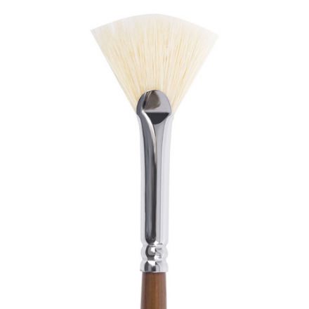 Кисть художественная профессиональная BRAUBERG ART CLASSIC, щетина, веерная, № 6, длинная ручка, 200744 Кисть художественная профессиональная BRAUBERG ART CLASSIC, щетина, веерная, № 6, длинная ручка, 200744