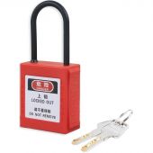 Замок безопасности диэлектрич h=38мм d=4,0 мм (Красный)(BD-G71NKD) Замок безопасности диэлектрич h=38мм d=4,0 мм (Красный)(BD-G71NKD)
