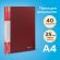 Папка 40 вкладышей BRAUBERG стандарт, красная, 0,7 мм, 221602 Папка 40 вкладышей BRAUBERG стандарт, красная, 0,7 мм, 221602