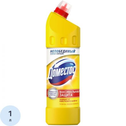Средство для сантехники DOMESTOS универсальное Лимонная свежесть 1л