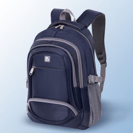 Рюкзак BRAUBERG HIGH SCHOOL универсальный, 3 отделения, "Райдер", синий, 46х31х18 см, 225523 Рюкзак BRAUBERG HIGH SCHOOL универсальный, 3 отделения, "Райдер", синий, 46х31х18 см, 225523