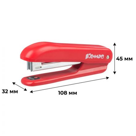 Степлер Комус Prima(№10)8241 красный до 12л. антистеп Степлер Комус Prima(№10)8241 красный до 12л. антистеп