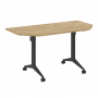 X-Pull Стол складной мобильный X.M-7.T1 Тиквуд светлый/Антрацит металл 1440*720*753