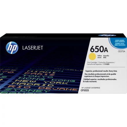 Картридж лазерный HP 650A CE272A желтый оригинальный