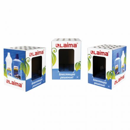 Дисплей для швабр напольный LAIMA, 50х37х37 см, 16 отверстий, картон, 504998 Дисплей для швабр напольный LAIMA, 50х37х37 см, 16 отверстий, картон, 504998