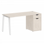Home Office Стол письменный VR.SP-3-158.1.A Денвер светлый/Белый металл 1580*720*750