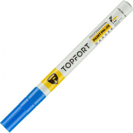 Маркер лаковый TOPFORT Paint 1 мм синий