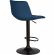 Стул барный LO_DOBRIN TAILOR BLACK LM-5017_B-M_V-MJ9-117 синий велюр