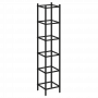 Loft Угловой проходной переходной модуль VR.L-SL.UPK-5.5.4 Чёрный металл 446*446*2280