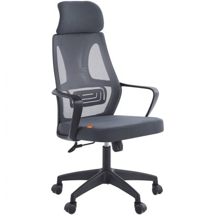 Кресло VT_Chairman CH636 черный пластик, темно-серый Кресло VT_Chairman CH636 черный пластик, темно-серый