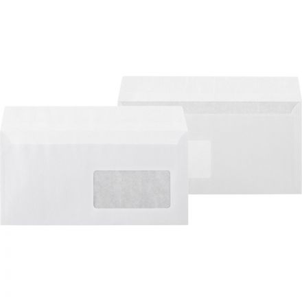 Конверт белый Е65 стрип 110х220 80г прав.окно КОМУС 50 шт/уп Конверт белый Е65 стрип 110х220 80г прав.окно КОМУС 50 шт/уп