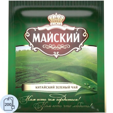 Чай Майский зеленый 200 пакетиков