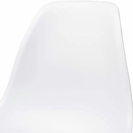 Стулья BRABIX "Eames CF-010", КОМПЛЕКТ 4 шт., пластик белый, опоры дерево/металл, 532630, 2033A