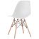 Стулья BRABIX "Eames CF-010", КОМПЛЕКТ 4 шт., пластик белый, опоры дерево/металл, 532630, 2033A