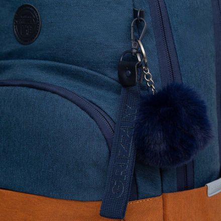 Рюкзак GRIZZLY школьный, укрепленная спинка, 2 отделения, для девочек, BLUE/ORANGE, 43х27,5х16 см, RD-341-2/3 Рюкзак GRIZZLY школьный, укрепленная спинка, 2 отделения, для девочек, BLUE/ORANGE, 43х27,5х16 см, RD-341-2/3