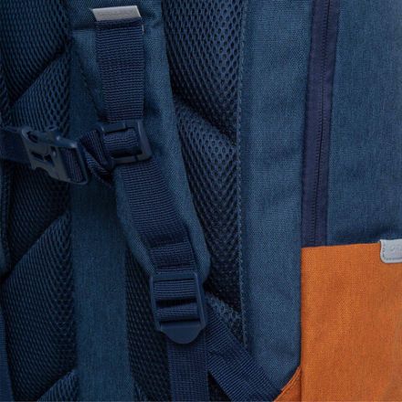 Рюкзак GRIZZLY школьный, укрепленная спинка, 2 отделения, для девочек, BLUE/ORANGE, 43х27,5х16 см, RD-341-2/3 Рюкзак GRIZZLY школьный, укрепленная спинка, 2 отделения, для девочек, BLUE/ORANGE, 43х27,5х16 см, RD-341-2/3