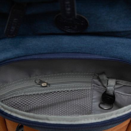 Рюкзак GRIZZLY школьный, укрепленная спинка, 2 отделения, для девочек, BLUE/ORANGE, 43х27,5х16 см, RD-341-2/3 Рюкзак GRIZZLY школьный, укрепленная спинка, 2 отделения, для девочек, BLUE/ORANGE, 43х27,5х16 см, RD-341-2/3