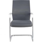 Конференц-кресло RV_Like D819 Белый пластик/серая сетка Конференц-кресло RV_Like D819 Белый пластик/серая сетка