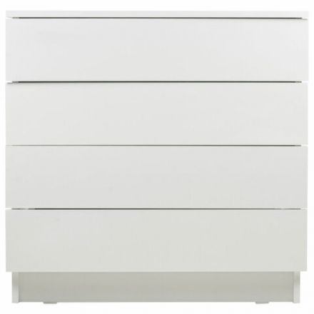Комод BRABIX "Scandi CM-001", 750х330х730 мм, 4 ящика, ЛДСП, белый, 641900, ЦБ013659 -1