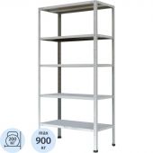 Стеллаж металлический Cobalt МС-245/900 усиленный (5 полок, 1000х400х2000 мм)