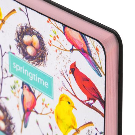 Ежедневник недатированный А5 (138х213 мм), BRAUBERG VISTA, под кожу, гибкий, 136 л., "Birds", 112021 Ежедневник недатированный А5 (138х213 мм), BRAUBERG VISTA, под кожу, гибкий, 136 л., "Birds", 112021