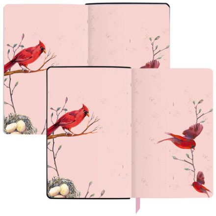 Ежедневник недатированный А5 (138х213 мм), BRAUBERG VISTA, под кожу, гибкий, 136 л., "Birds", 112021 Ежедневник недатированный А5 (138х213 мм), BRAUBERG VISTA, под кожу, гибкий, 136 л., "Birds", 112021