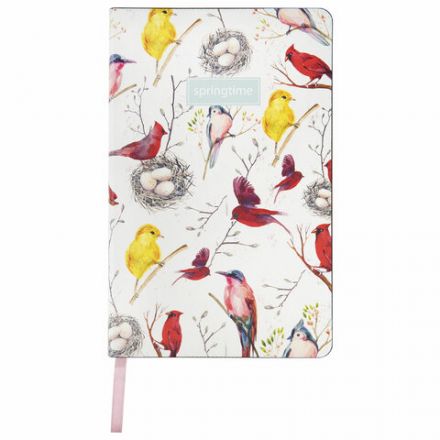 Ежедневник недатированный А5 (138х213 мм), BRAUBERG VISTA, под кожу, гибкий, 136 л., "Birds", 112021 Ежедневник недатированный А5 (138х213 мм), BRAUBERG VISTA, под кожу, гибкий, 136 л., "Birds", 112021