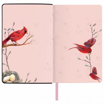 Ежедневник недатированный А5 (138х213 мм), BRAUBERG VISTA, под кожу, гибкий, 136 л., "Birds", 112021 Ежедневник недатированный А5 (138х213 мм), BRAUBERG VISTA, под кожу, гибкий, 136 л., "Birds", 112021