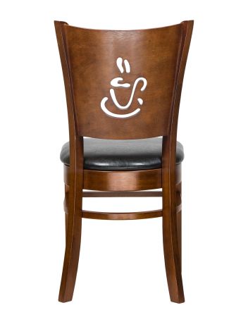 Стул обеденный DOBRIN JERRY, шоколад, чёрный