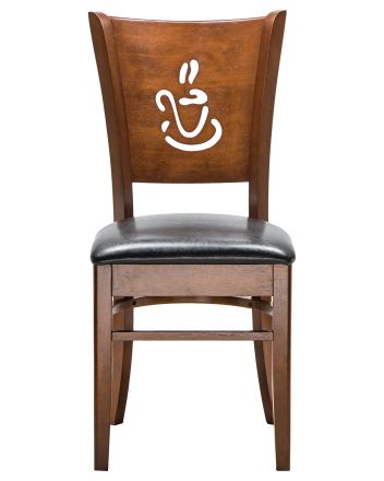 Стул обеденный DOBRIN JERRY, шоколад, чёрный