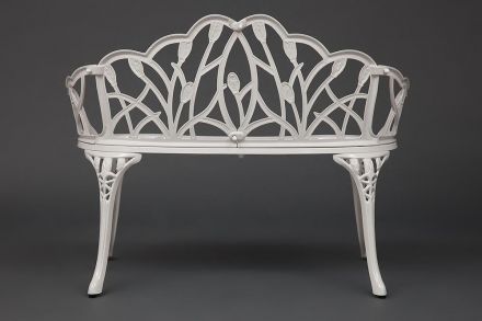 Скамья Secret De Maison Strauss (Штраус) алюминиевый сплав, 99хх56х76см, butter white