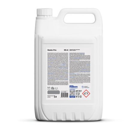 Средство для чистки плит, духовок, грилей от жира/нагара 5 л GRASS RESTO PRO RS-6, щелочное, 125895