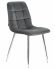 Стул обеденный DOBRIN ALEX, хром ножки, темно-серый велюр (V108-91)