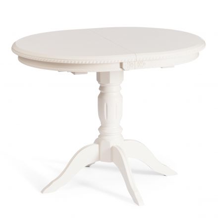 Стол STEFANO бук, мдф, 100+30x80x77см, Ivory white Стол STEFANO бук, мдф, 100+30x80x77см, Ivory white