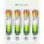 Зарядное устройство GP E411/75AAAHCCS-2CR1, 4 слота + 4 акк. 750 mAh Зарядное устройство GP E411/75AAAHCCS-2CR1, 4 слота + 4 акк. 750 mAh