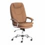 Кресло Софти Люкс/Softy Lux Экокожа LUX Classic 18-13, св.-коричневый