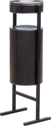 Урна уличная с пепельницей 36 литров черный