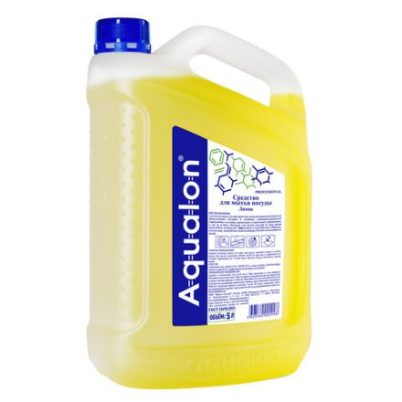 Средство для мытья посуды 5 л AQUALON "Лимон", 202998 Средство для мытья посуды 5 л AQUALON "Лимон", 202998