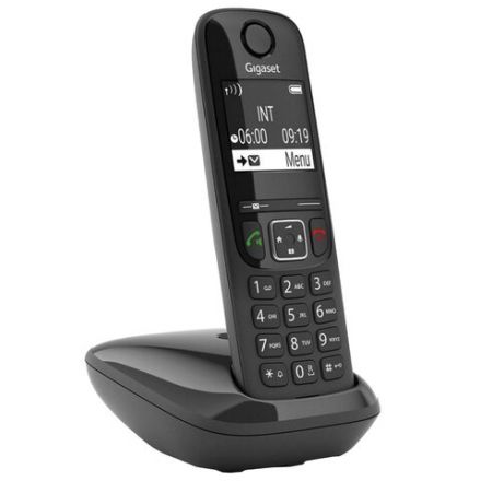Радиотелефон Gigaset AS690, память 100 номеров, АОН, повтор, часы, черный, S30852H2816S301 Радиотелефон Gigaset AS690, память 100 номеров, АОН, повтор, часы, черный, S30852H2816S301
