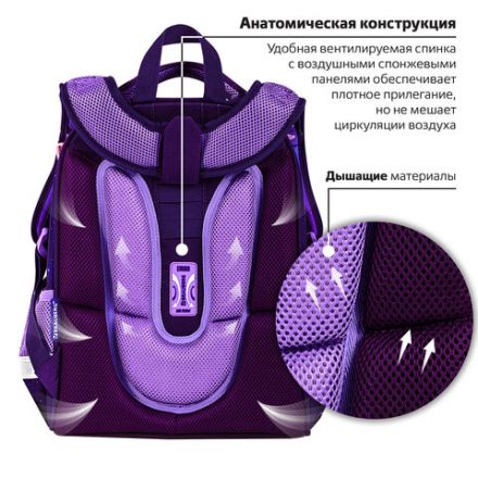 Ранец BRAUBERG PREMIUM, 2 отделения, с брелоком, "Anime cat", 38х29х16 см, 272017 Ранец BRAUBERG PREMIUM, 2 отделения, с брелоком, "Anime cat", 38х29х16 см, 272017